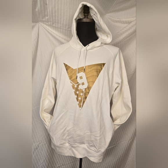 Jordan Jumpman Cream Hoodie with Gold Graphic
